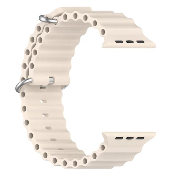 Apple Watch kompatibelt Wave Armband Silikon OFF-WHITE 38/40/41mm