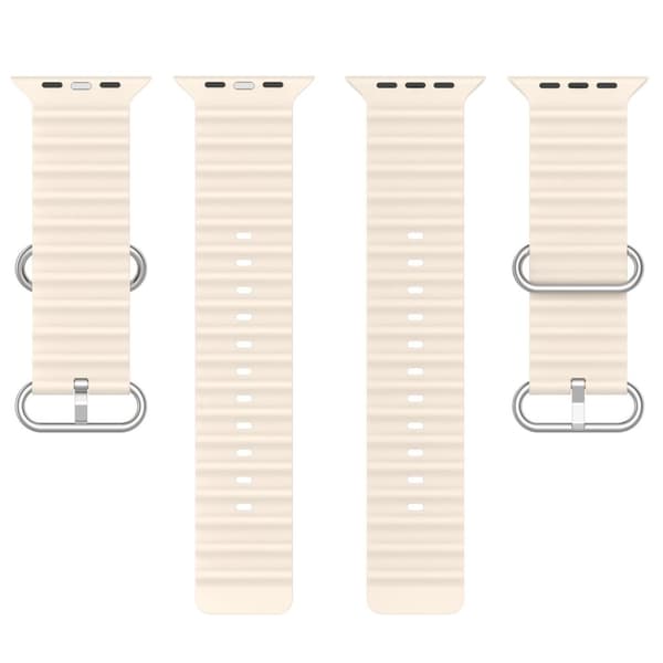 Apple Watch kompatibelt Wave Armband Silikon OFF-WHITE 38/40/41mm