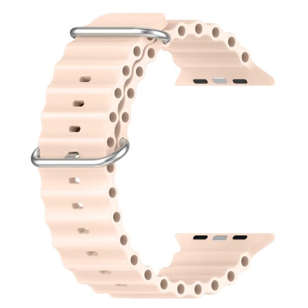 Apple Watch kompatibelt Wave Armband Silikon ROSA 38/40/41mm