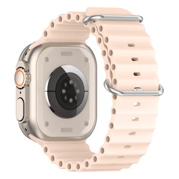 Apple Watch kompatibelt Wave Armband Silikon ROSA 38/40/41mm