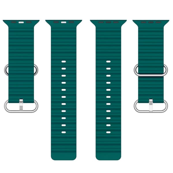 Apple Watch kompatibelt Wave Armband Silikon PETROL 38/40/41mm