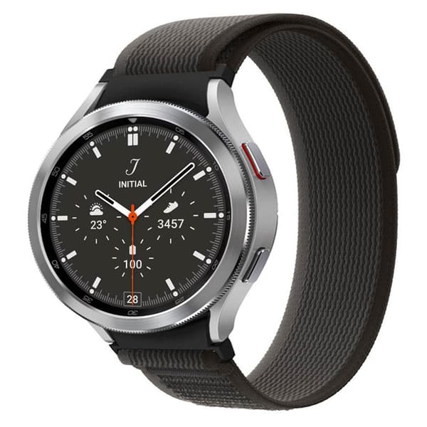 Tactik nylon armbånd Samsung Galaxy Watch 4 Classic (46mm) - Blackroom Grey