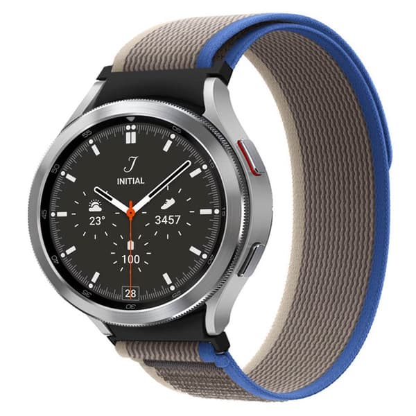 Tactik nailon ranneke Samsung Galaxy Watch 4 Classic (46mm) - Blueroom grey