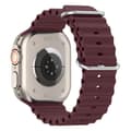 Miniatyrbild 2 av 5: Apple Watch kompatibelt Wave Armband Silikon VINRÖD 42/44/45/49 mm