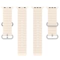 Miniatyrbild 5 av 5: Apple Watch kompatibelt Wave ArmbandSilikonOFF-WHITE 42/44/45/49 mm