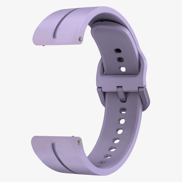 Urrem silikone Lilla 22 mm Samsung Galaxy Watch 5/5 Pro/4 40 44mm/3 41mm, Huawei watch GT3/GT2  42mm, Huami Amazfit GTS 3/GTS 2 Mini, Garmin Forerunne