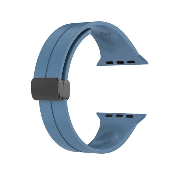 INF Magnetiskt Klockarmband i Silikon för Apple Watch BlåApple Watch 42 mm/44 mm/45 mm/49 mm