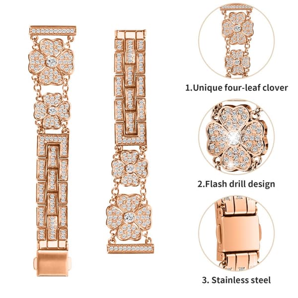 INF Klokkereim til Samsung Watch Rose gullSamsung Active 4, Watch 5 176 mm