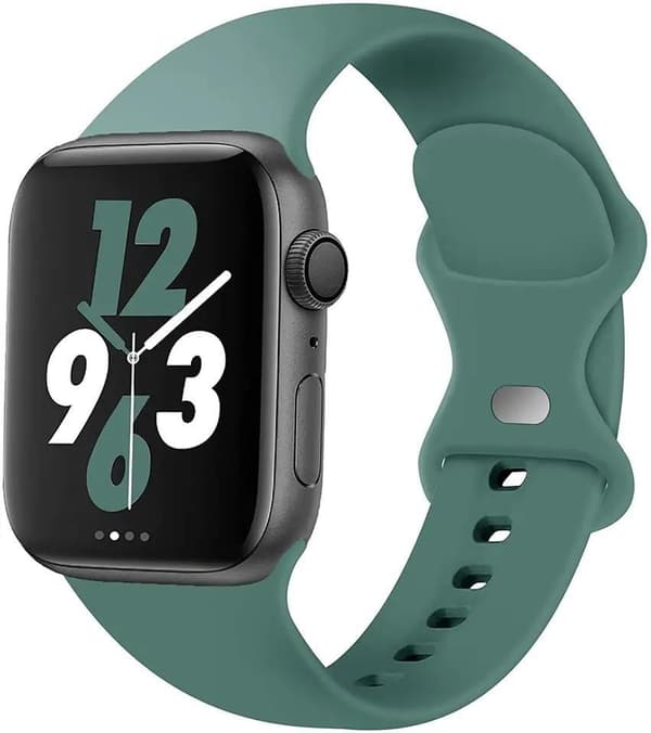 Apple Watch kompatibelt Armband Silikon GRÖN 38/40/41 mm Grön L