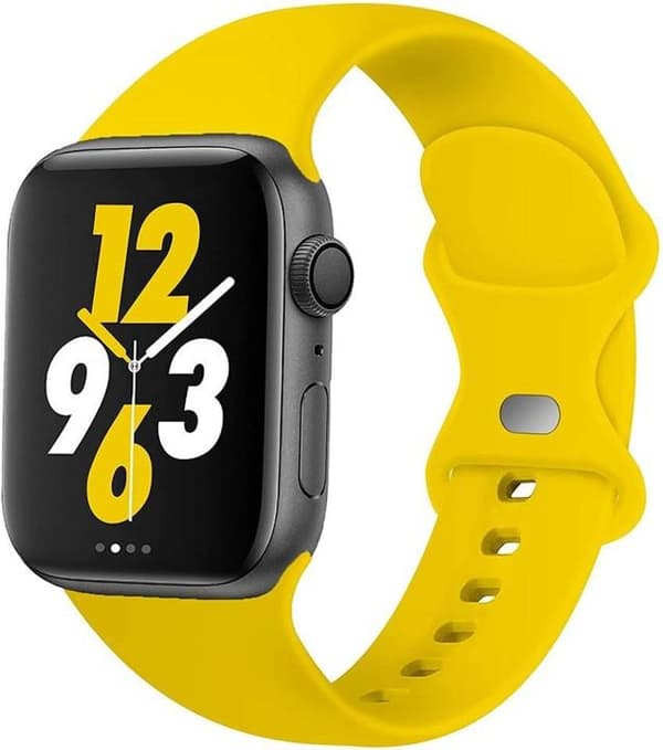 Apple Watch kompatibelt Armband Silikon GUL 38/40/41 mm