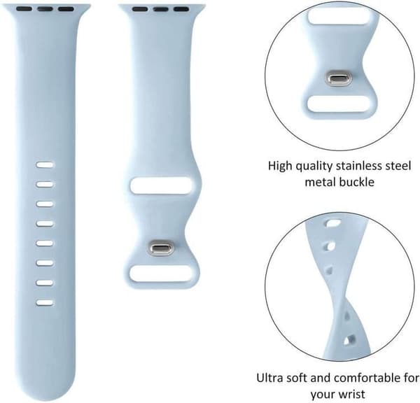 Apple Watch kompatibelt Armband Silikon VIT 42/44/45/49 mm