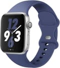 Miniatyrbild 1 av 5: Apple Watch kompatibelt Armband Silikon BLÅ 42/44/45/49 mm