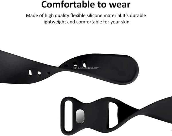 Apple Watch kompatibelt Armband Silikon BLÅ 42/44/45/49 mm