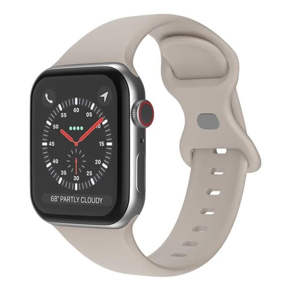 Apple Watch kompatibelt Armband Silikon GRÅ 42/44/45/49 mm