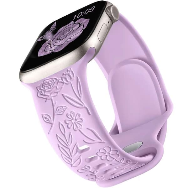 Apple Watch kompatibelt Armband Engrave LAVENDEL 38/40/41 mm