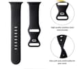 Miniatyrbild 2 av 3: Apple Watch kompatibelt Armband Engrave SVART  42/44/45/49 mm