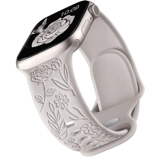 Apple Watch kompatibelt Armband Engrave GRÅ 42/44/45/49 mm