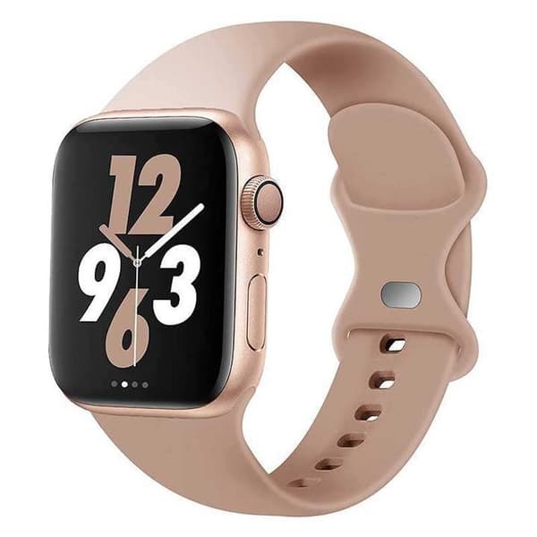 Apple Watch kompatibelt Armband Silikon BEIGE 38/40/41 mm Beige L