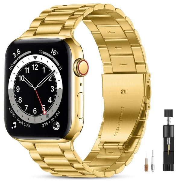 Apple Watch kompatibelt Armband Metall GULD 38/40/41mm