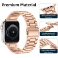 Miniatyrbild 2 av 5: Apple Watch kompatibelt Armband Metall ROSÉGULD 42/44/45/49mm