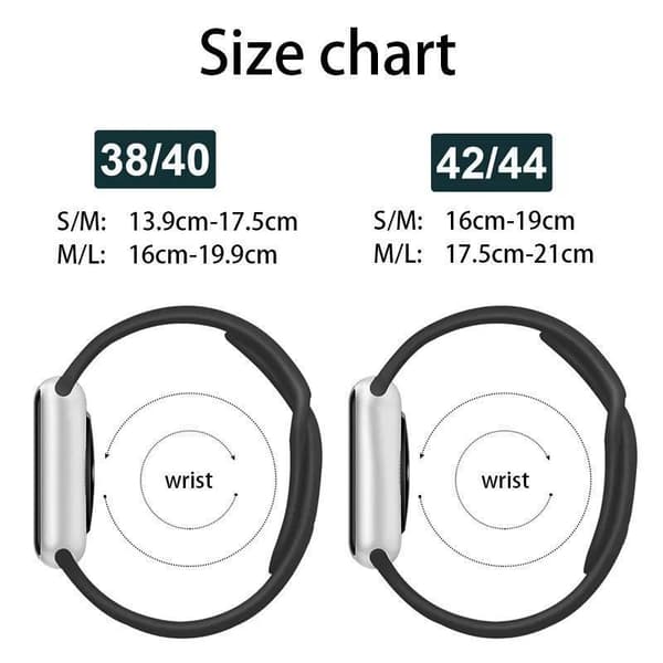 Apple Watch kompatibelt Sport Armband Silikon GRÖN/SVART 38/40/41 mm