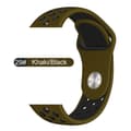 Miniatyrbild 1 av 6: Apple Watch kompatibelt Sport Armband Silikon GRÖN/SVART 38/40/41 mm