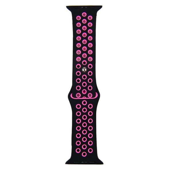 Apple Watch kompatibelt Sport Armband Silikon SVART/CERIS38/40/41mm