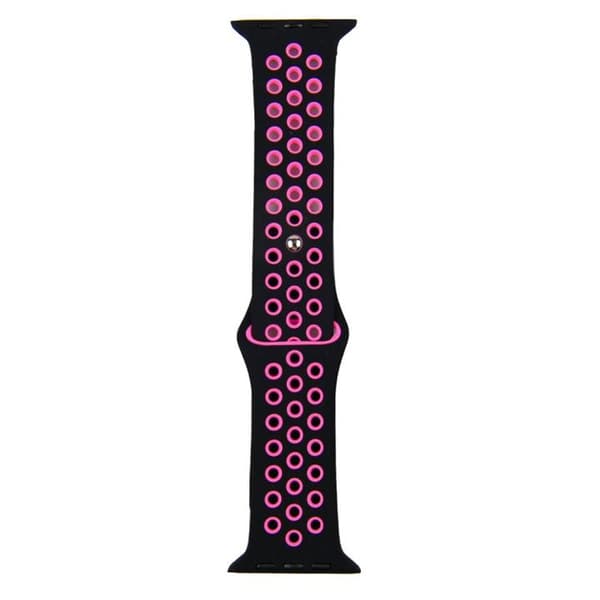 Apple Watch kompatibelt Sport Armband Silikon SVART/CERIS38/40/41mm