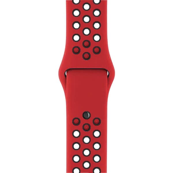 Apple Watch kompatibelt Sport Armband Silikon RÖD/SVART38/40/41mm