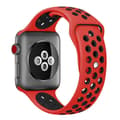Miniatyrbild 5 av 7: Apple Watch kompatibelt Sport Armband Silikon RÖD/SVART38/40/41mm
