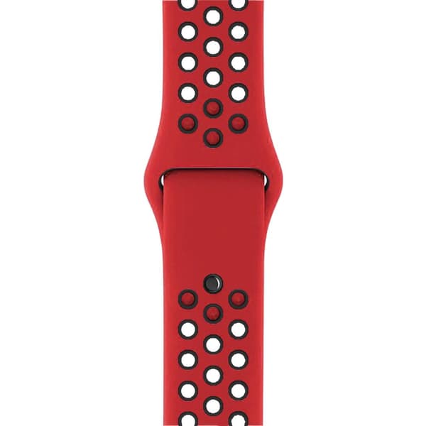 Apple Watch kompatibelt Sport Armband Silikon RÖD/SVART38/40/41mm