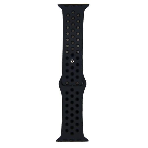 Apple Watch kompatibelt Sport Armband Silikon GRÅ/SVART 38/40/41 mm
