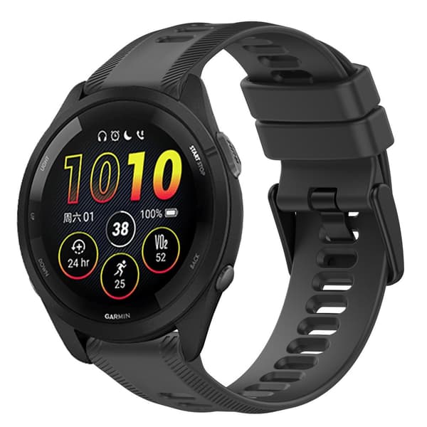 INF Silikonklokkerem for Garmin Forerunner 265/965 SortGarmin Forerunner 265 / 965