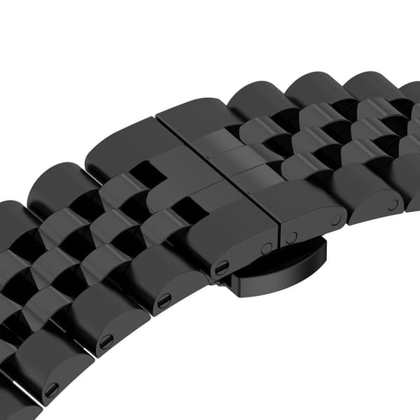 INF Klockarmband i Rostfritt Stål SvartFitbit Versa 3 / 4 / 5