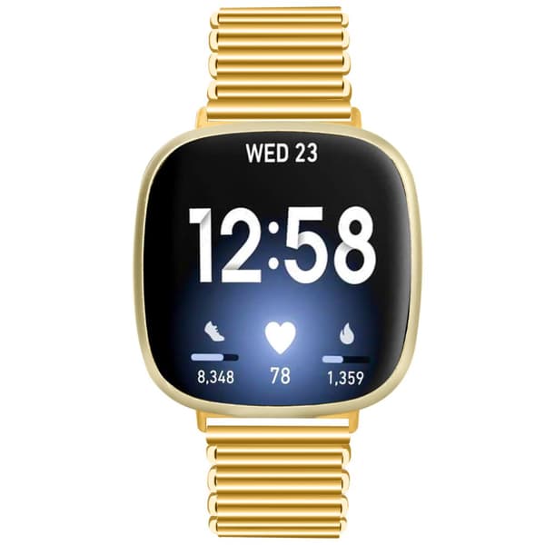 INF Klokkerem i rustfritt stål GullFitbit Versa 3 / Versa 4 / Sense 2