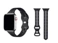 Miniatyrbild 1 av 2: Apple Watch kompatibelt Armband SPETS SVART 42/44/45/49mm