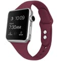 Miniatyrbild 1 av 3: Apple Watch kompatibelt Smalt Armband Silikon VINRÖD 42/44/45mm
