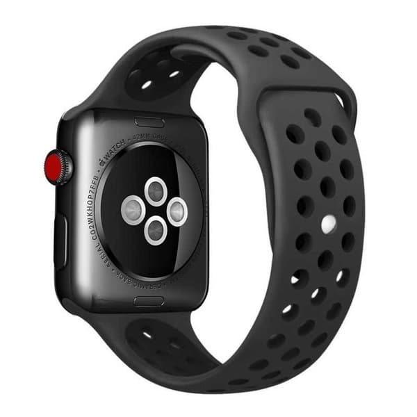 Apple Watch 38/40/41mm Sportarmband Runnr Svart/Svart