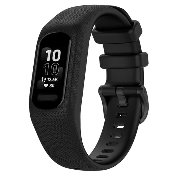 Silikonerem til Garmin Vivosmart 5 - Sort, str. M