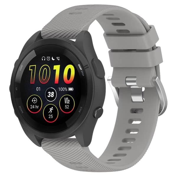 Pure kellon ranneke Garmin Forerunner 265 - Vaaleanharmaa