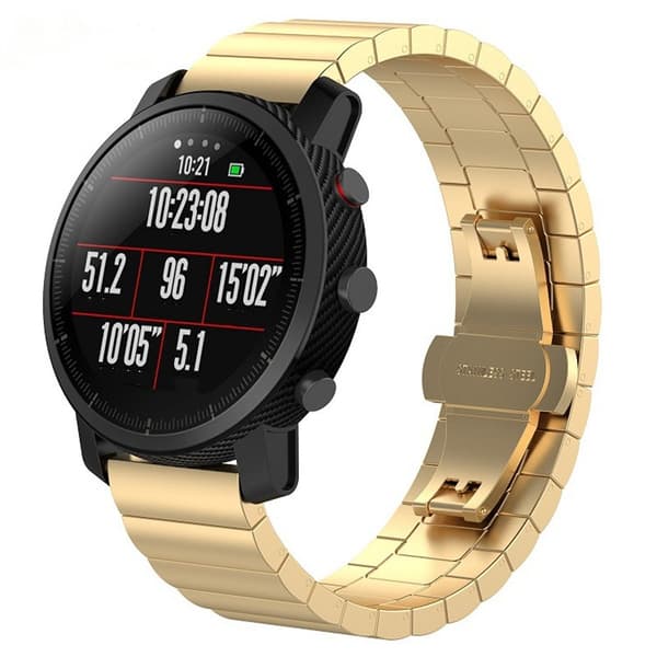 Klokkearmbånd i rustfritt stål Huawei Honor Watch, 22mm, Samsung galaxy watch 3 45 mm, Samsung Galaxy Watch 46 mm, Samsung Gear S3 Classic, Samsung