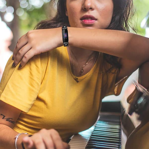 Klokkebånd harpiks / rustfritt stål Fitbit Inspire 1 / 2 / 3 / HR