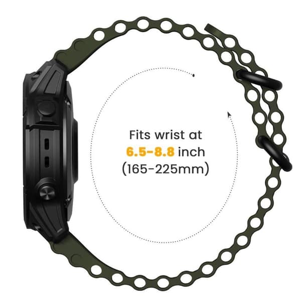 Ocean klockarmband Garmin Fenix 7X - Army