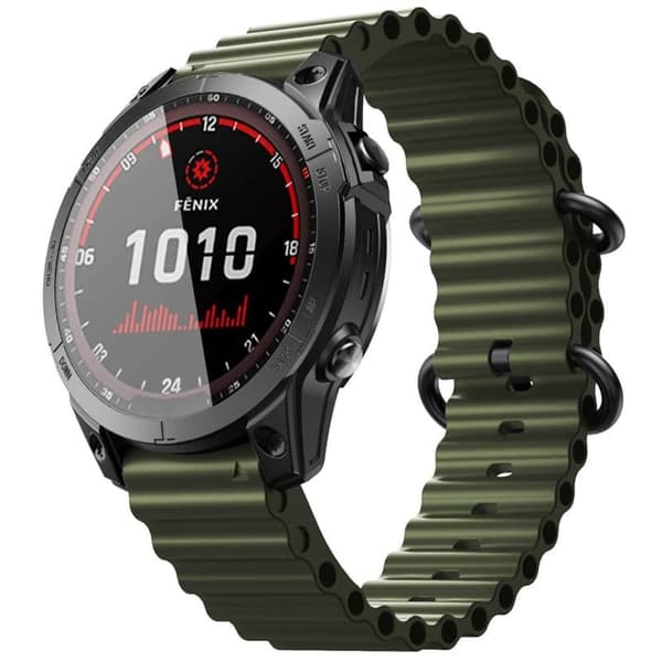 Ocean klockarmband Garmin Fenix 7X - Army