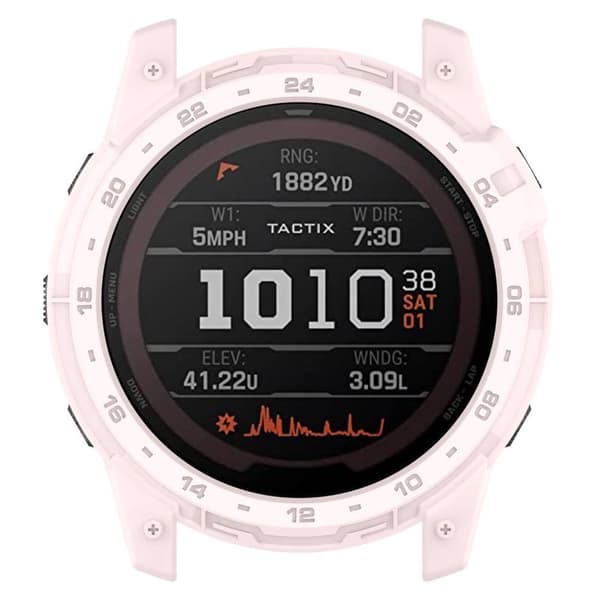 Armour Silikonikuori Garmin Tactix 7 - Vaaleapinkki
