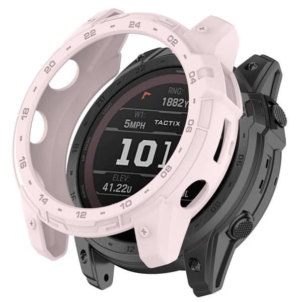 Armour Silikonikuori Garmin Tactix 7 - Vaaleapinkki