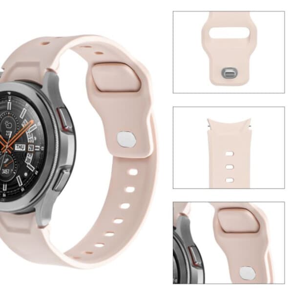 Galaxy Watch -rannekoru 20 mm 4/5 40/42/44/45 mm vaaleanpunainen