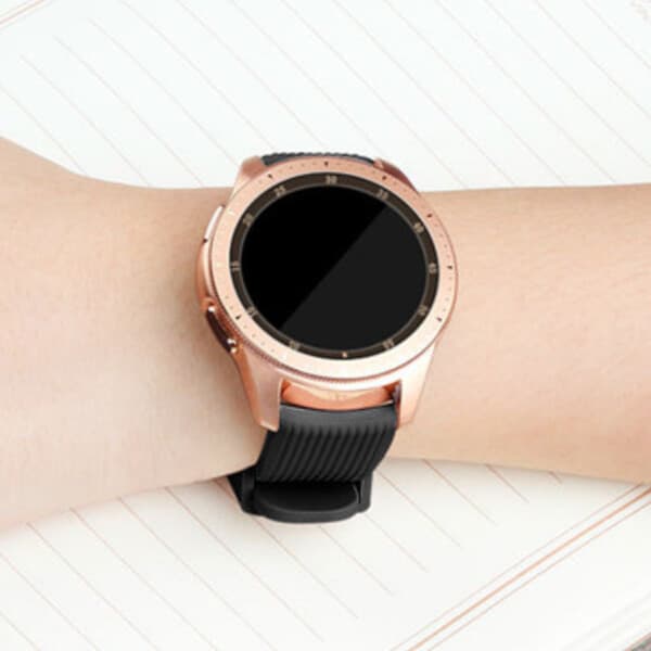 Galaxy Watch -rannekoru 20 mm 4/5 40/42/44/45/46 mm musta