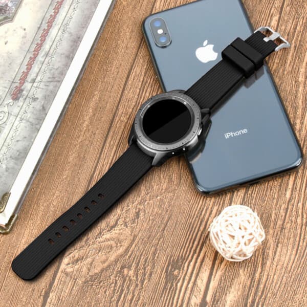 Galaxy Watch -rannekoru 20 mm 4/5 40/42/44/45/46 mm musta
