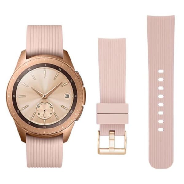 Galaxy Watch Armband 20mm 4/5 40/42/44/45/46mm Beige Guld